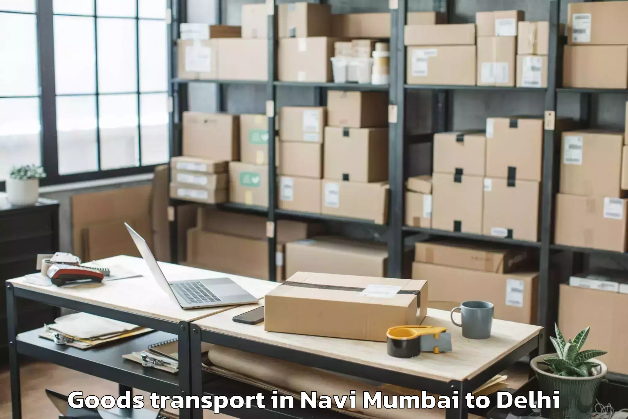 Book Navi Mumbai to Parsvnath Mall Inderlok Goods Transport